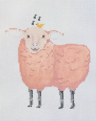 The Plum Stitchery Menagerie Sheep Needlepoint Canvas
