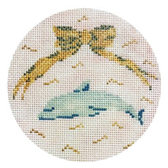 The Plum Stitchery Dolphin Needlepoint Canvas