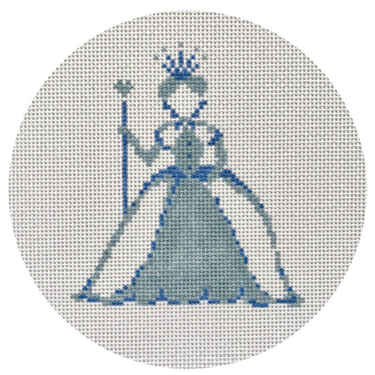 The Plum Stitchery Queen Of Hearts Needlepoint Canvas