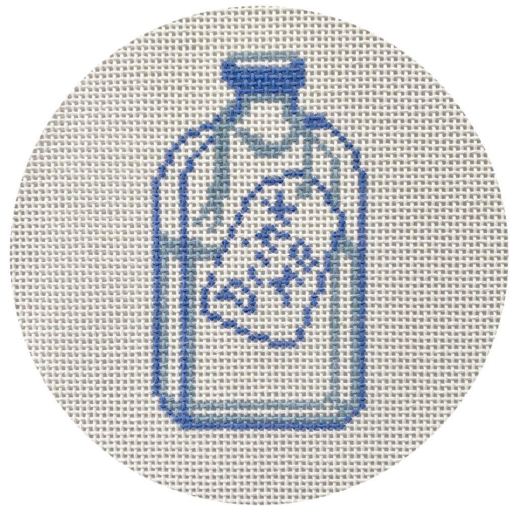 The Plum Stitchery Drink Me Bottle Needlepoint Canvas