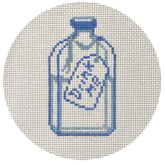 The Plum Stitchery Drink Me Bottle Needlepoint Canvas