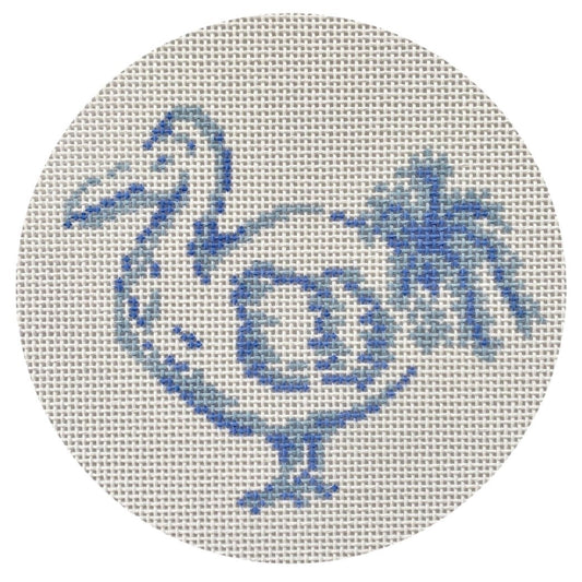 The Plum Stitchery Dodo Bird Needlepoint Canvas