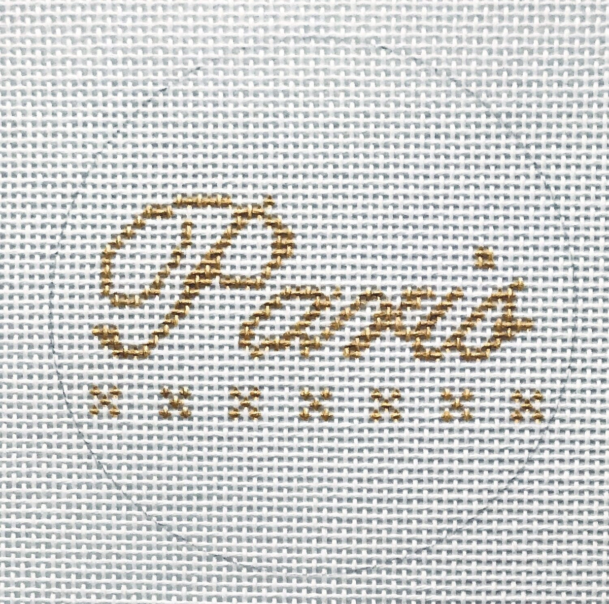 The Plum Stitchery Amy Lewandowski Paris Circle Needlepoint Canvas