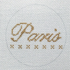 The Plum Stitchery Amy Lewandowski Paris Circle Needlepoint Canvas