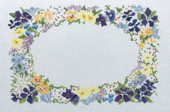 The Plum Stitchery Petite Fleur 9” X 6” Needlepoint Canvas