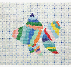The Plum Stitchery Go Fish Needlepoint Canvas