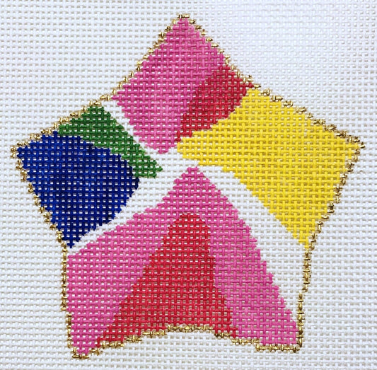 The Plum Stitchery Modern Art Star Needlepoint Canvas