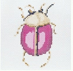 The Plum Stitchery Scarab Collection - Pink Needlepoint Canvas