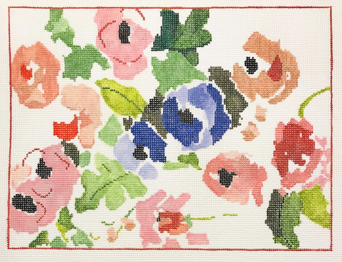 The Plum Stitchery Summer House Needlepoint Canvas