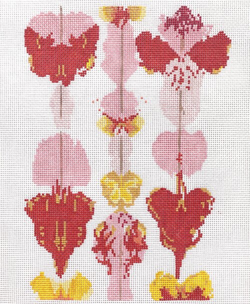 The Plum Stitchery Pink Blot Needlepoint Canvas