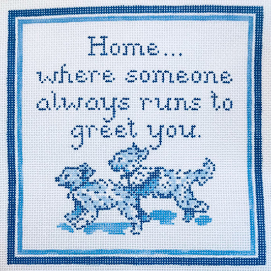 The Plum Stitchery Double Doodle Needlepoint Canvas
