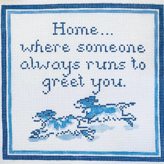 The Plum Stitchery Double Cavalier Needlepoint Canvas