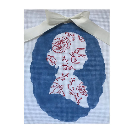 The Plum Stitchery Silhouette Needlepoint Canvas