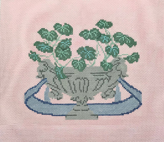 The Plum Stitchery Pelargoniums Needlepoint Canvas