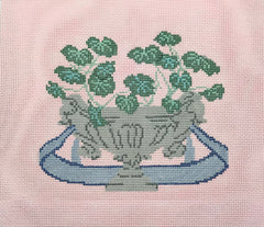 The Plum Stitchery Pelargoniums Needlepoint Canvas