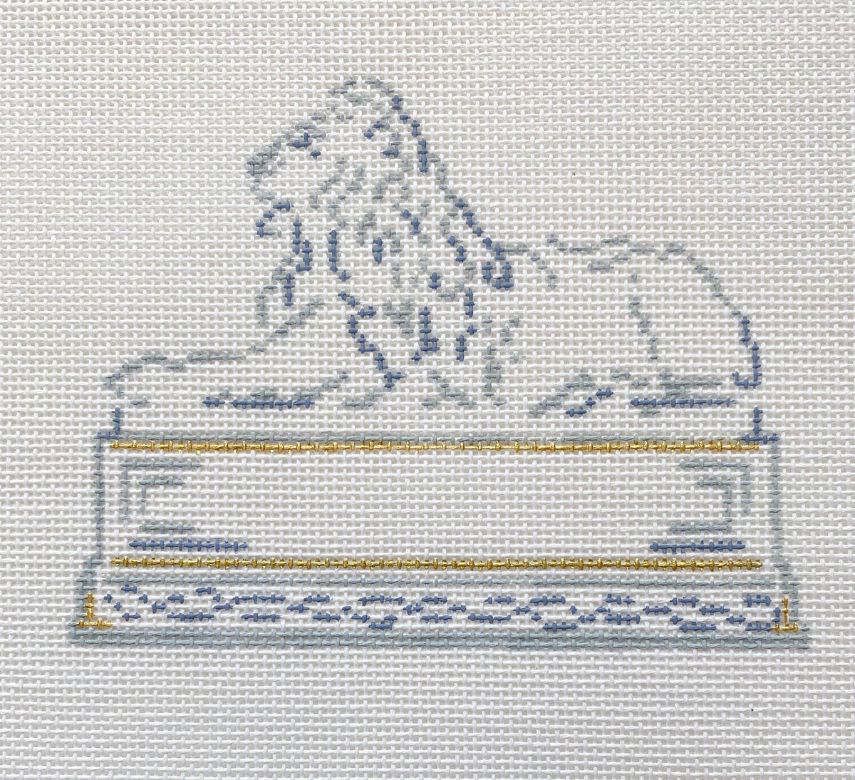 The Plum Stitchery Leonard Ornament Needlepoint Canvas