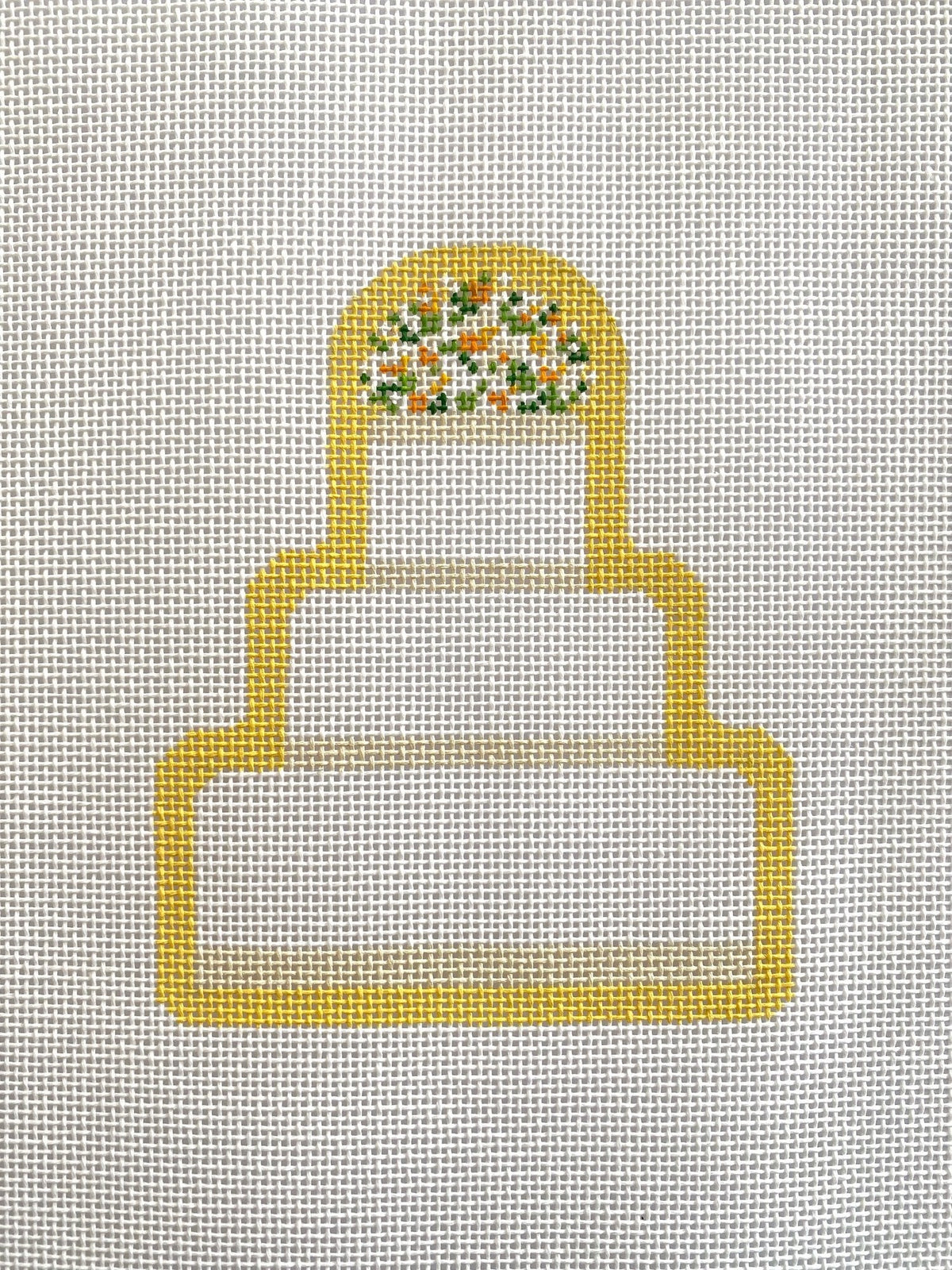 The Plum Stitchery Abby Wedding Cake Needlepoint Canvas