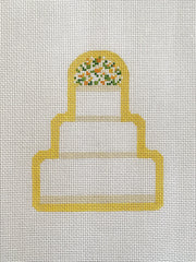 The Plum Stitchery Abby Wedding Cake Needlepoint Canvas