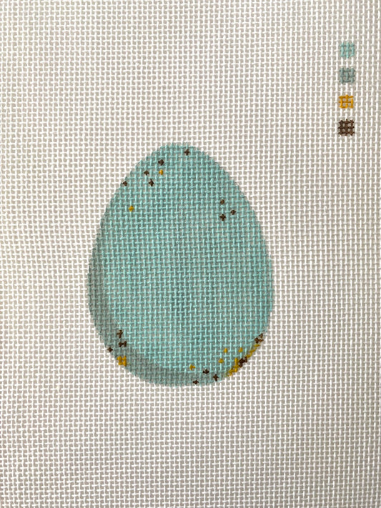 The Plum Stitchery Robin Egg Needlepoint Canvas