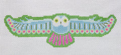 The Plum Stitchery Owl Needlepoint Canvas