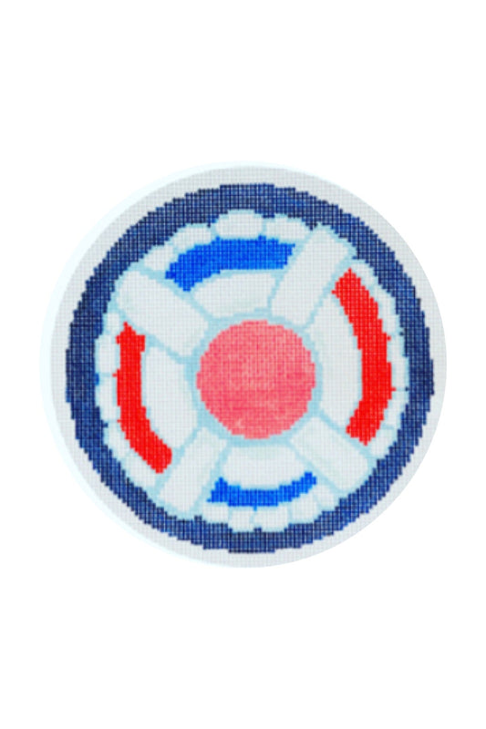 The Plum Stitchery Lifesaver Needlepoint Canvas