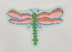 The Plum Stitchery Dragonfly Needlepoint Canvas