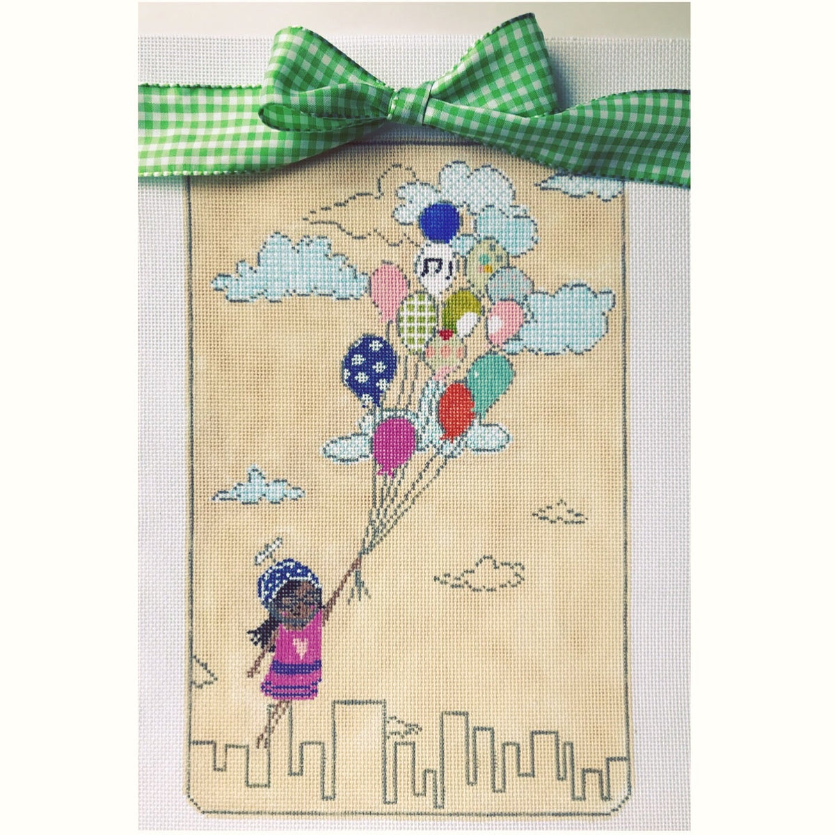 The Plum Stitchery Flight Patterns Needlepoint Canvas