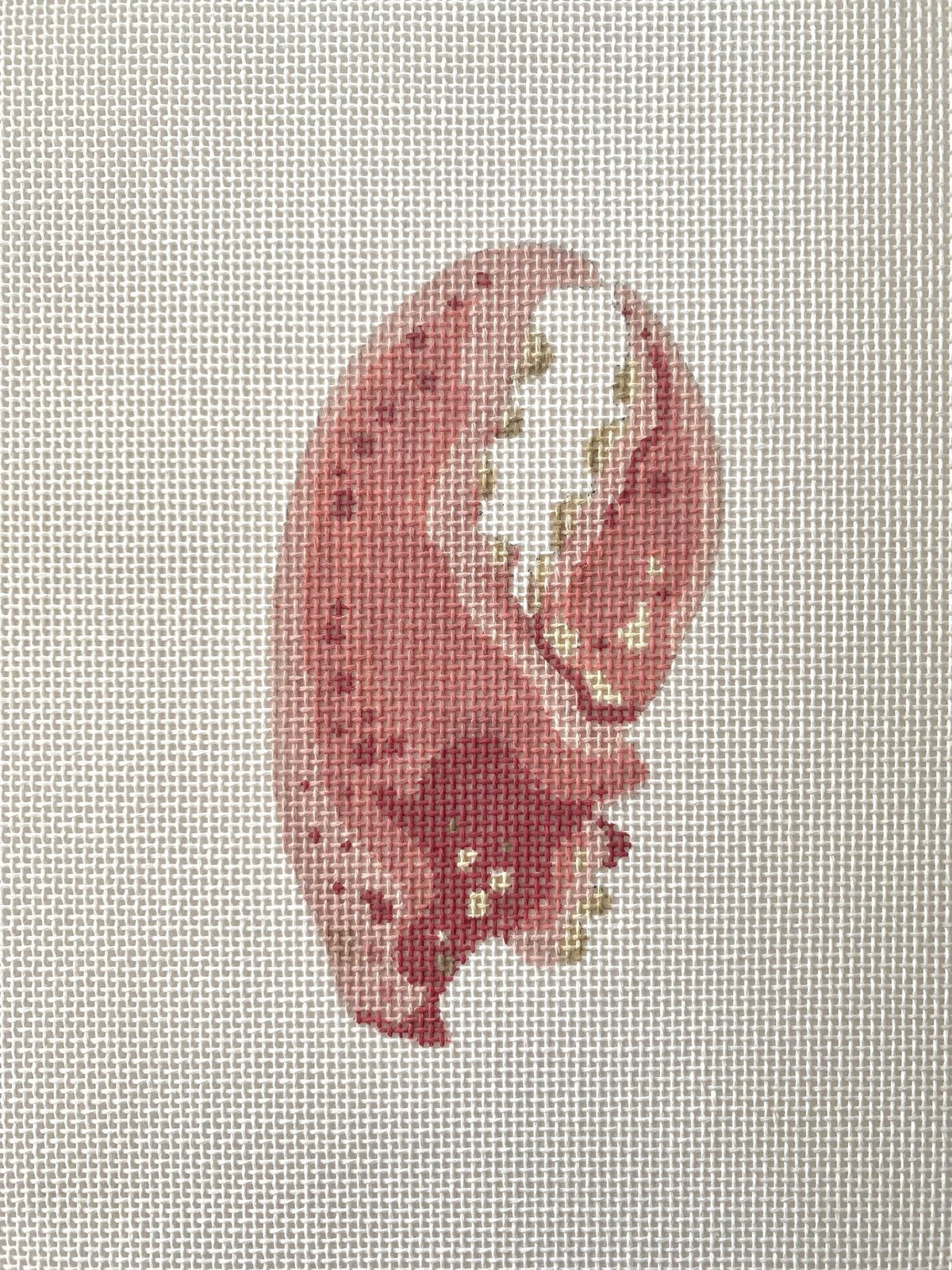 The Plum Stitchery Low Tide Series - Lobster Claw Needlepoint Canvas