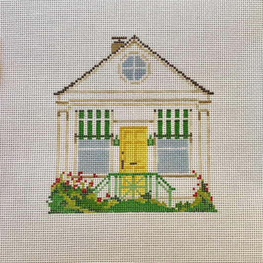 The Plum Stitchery Madcap Cottage Ornament Needlepoint Canvas