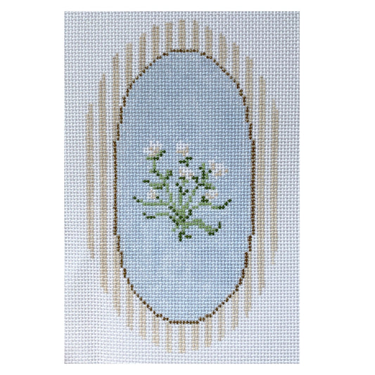 The Plum Stitchery Camellia Needlepoint Canvas