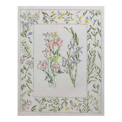 The Plum Stitchery Riley Sheehey Texas Bluebell & Gladiolus Needlepoint Canvas