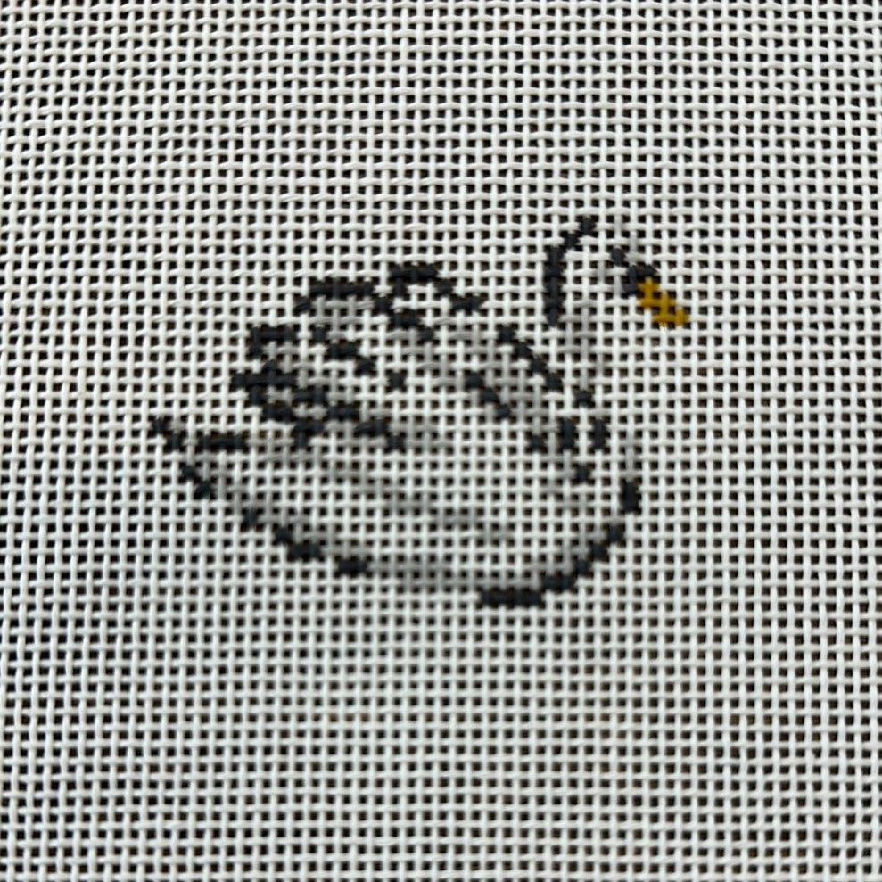The Plum Stitchery Nutcracker Series - Swan Right Needlepoint Canvas