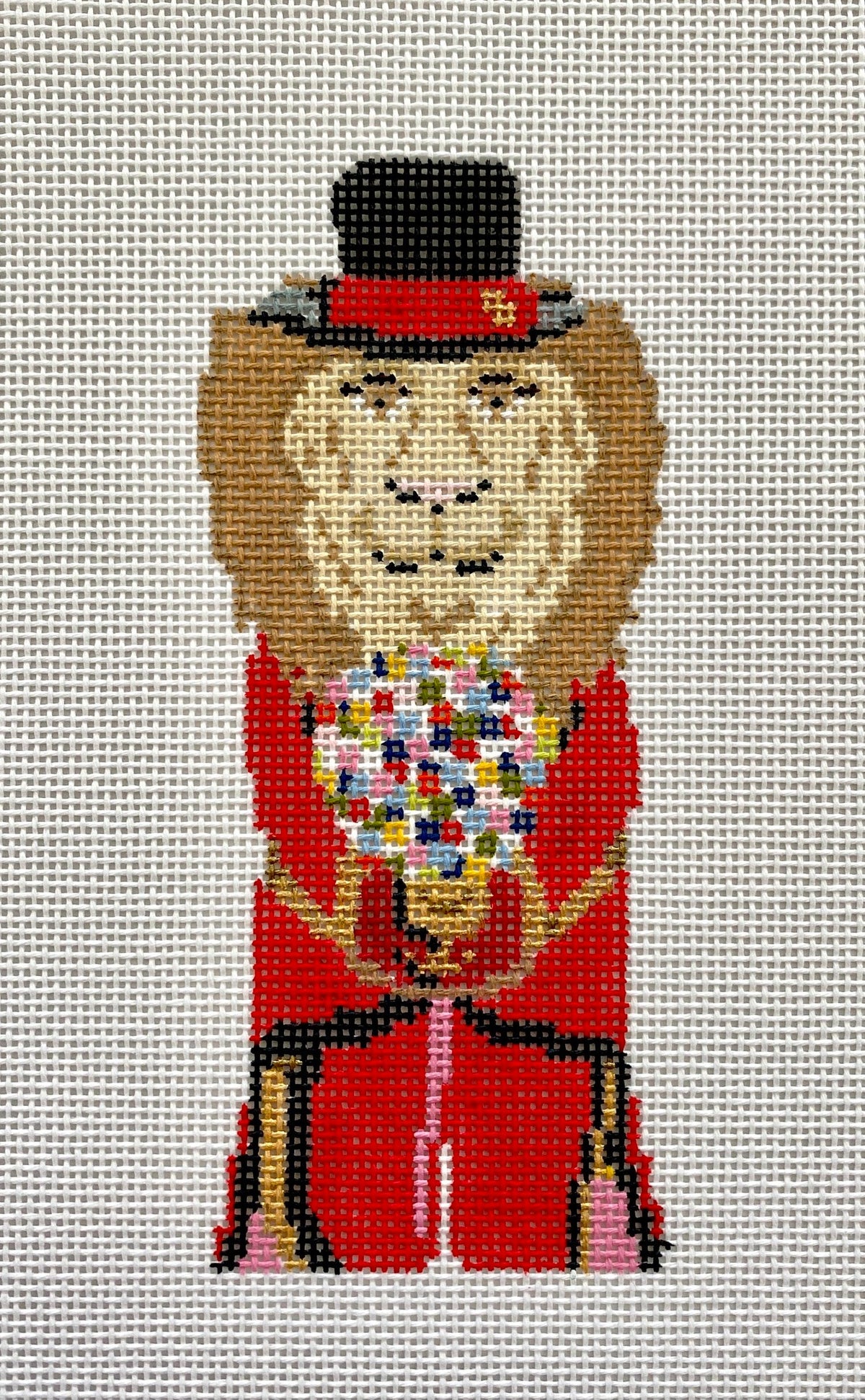 The Plum Stitchery Animal Collection - Royston The Lion Needlepoint Canvas