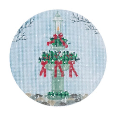 The Plum Stitchery Nantucket Lamp Post Needlepoint Canvas