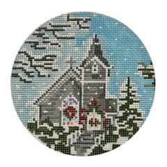The Plum Stitchery Sconset Chapel Needlepoint Canvas