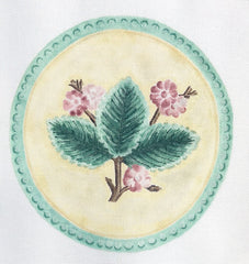 The Plum Stitchery Rosa Rugosa Needlepoint Canvas