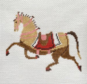 The Plum Stitchery Petite Horse - Eloise Needlepoint Canvas
