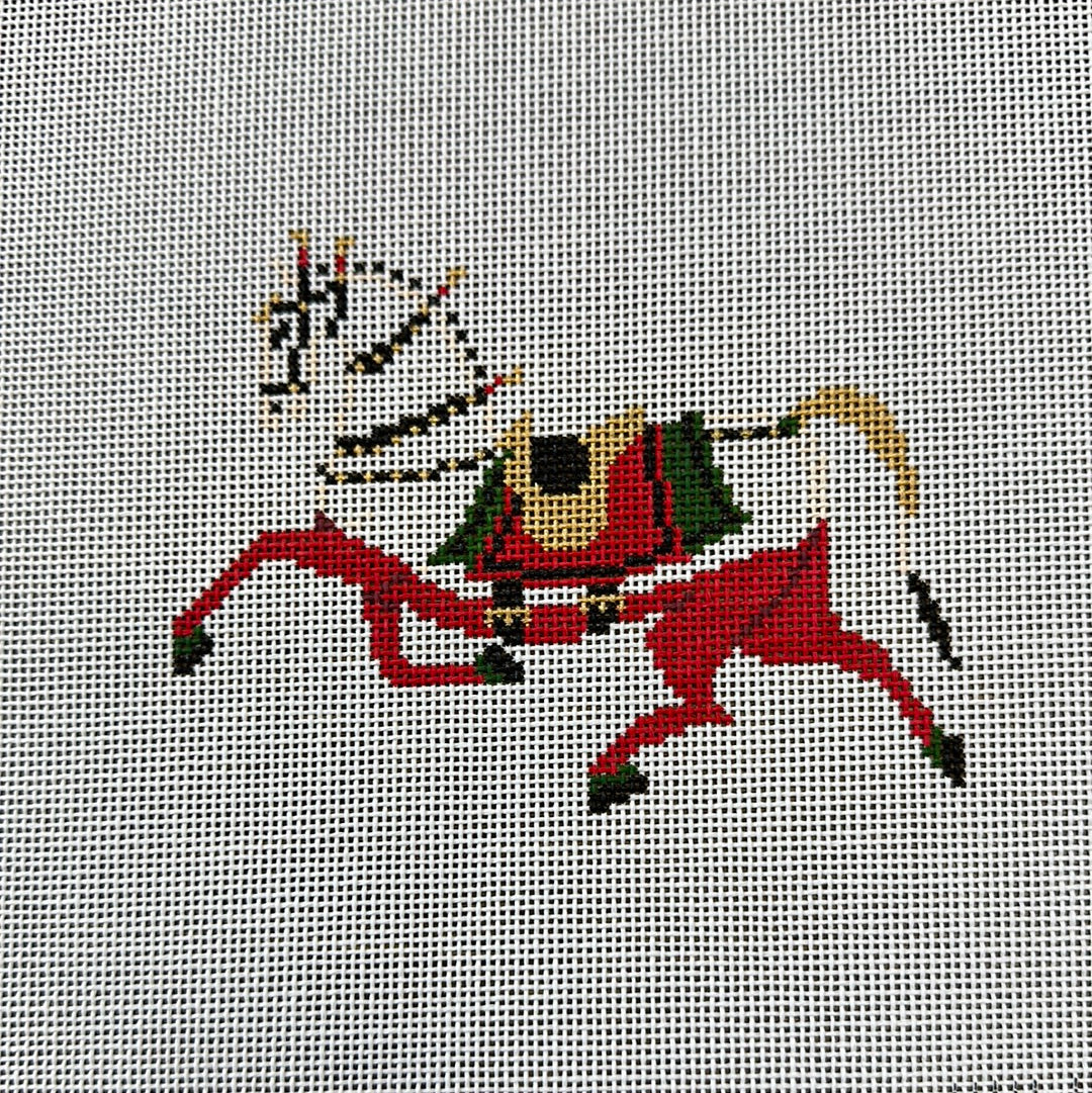 The Plum Stitchery Petite Horse - Noelle Needlepoint Canvas