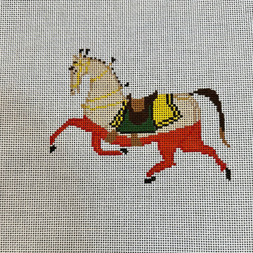 The Plum Stitchery Petite Horse - Plum Needlepoint Canvas