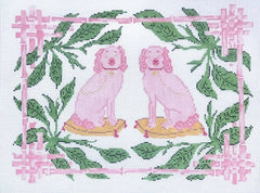 The Plum Stitchery Frenchy & Cha Cha Needlepoint Canvas