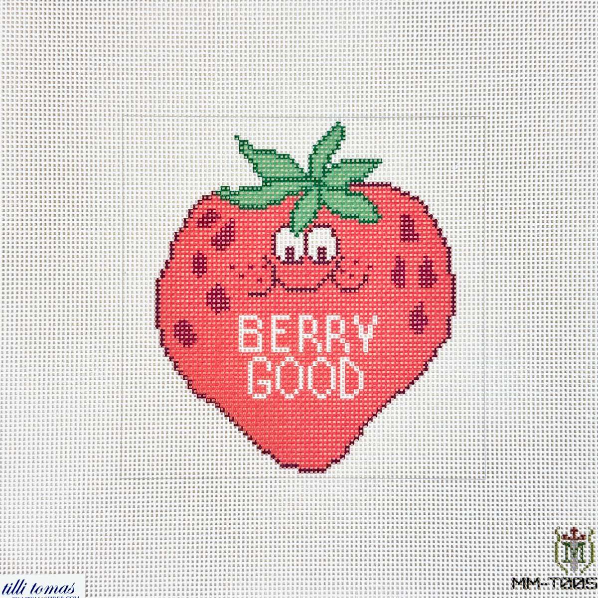 Tilli Tomas Misty Morrow Berry Good Needlepoint Canvas