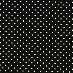 Finishing: Timeless Treasures Black and White Polka Dot Cotton Fabric