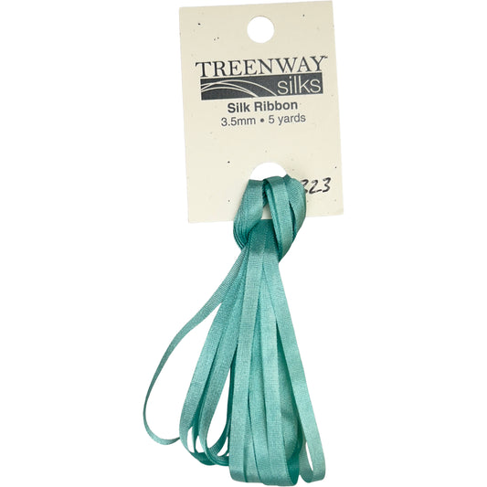 Treenway Silks Ribbon 3.5mm - 323 Saira's Jade