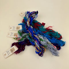 Treenway Silks Recycled Sari Silk Yarn - Assorted Variegated