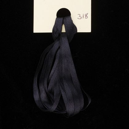 Treenway Silks Ribbon 3.5mm - 318 Dark Blue Jeans