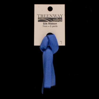 Treenway Silks Ribbon 7mm - 7 Bachelor's Button