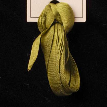 Treenway Silks Ribbon 7mm - 952 Pheasant Green
