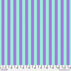 Finishing: Tula Pink Tent Stripe Cotton Fabric - Petunia