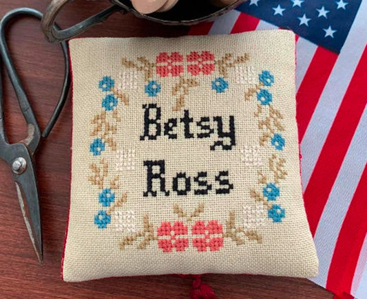 Twin Peaks Primitives Betsy Ross Quaker Cross Stitch Pattern