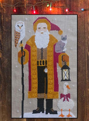 Twin Peaks Primitives Santa 2023 Sampler Cross Stitch Pattern